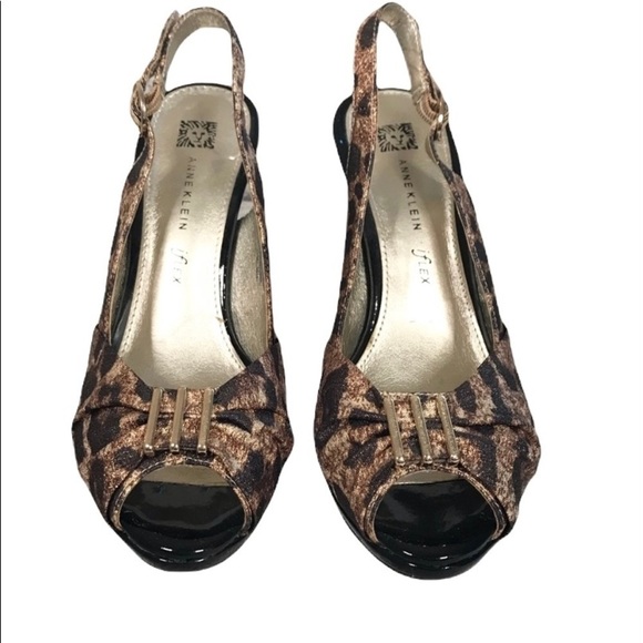 ANNE Klein Leopard Print Slingback iFlex Pump - Picture 2 of 8